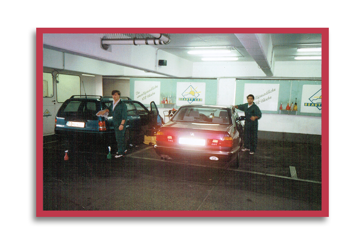 Autowäsche in Berlin 1989